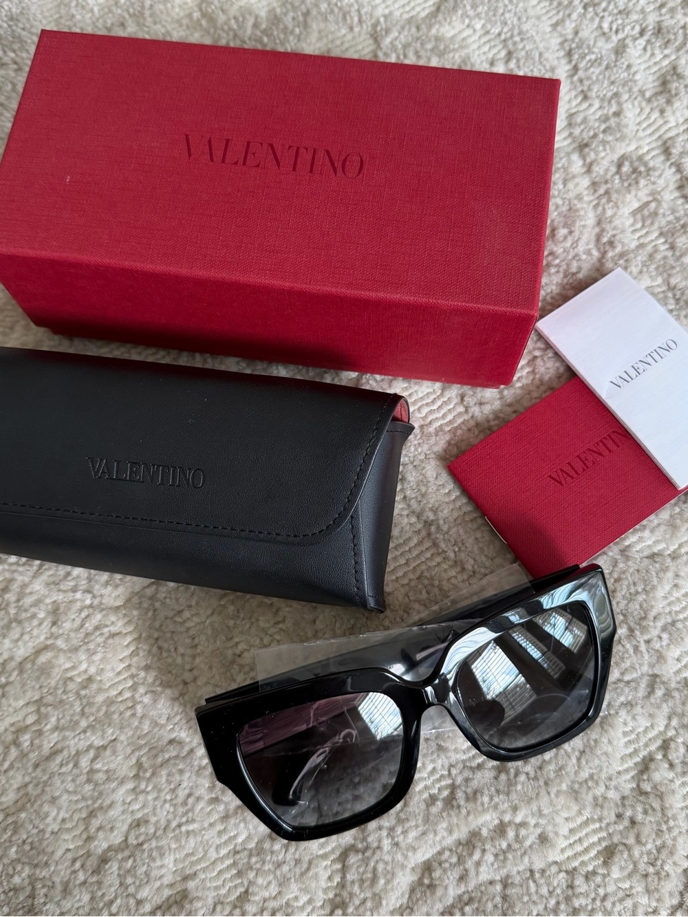 Valentino Black Women's Sunglasses - Like New